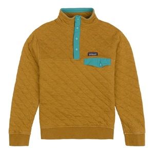 Patagonia Men’s Cotton Quilted Tapenade (Mustard) Snap-T Pullover, Size: XXL